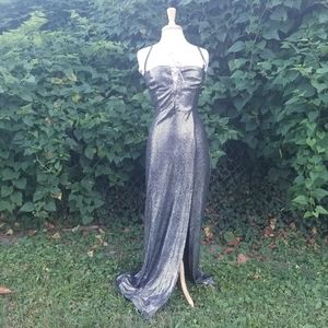 BEAUTIFUL Vintage Gothic Liquid Metal Dress